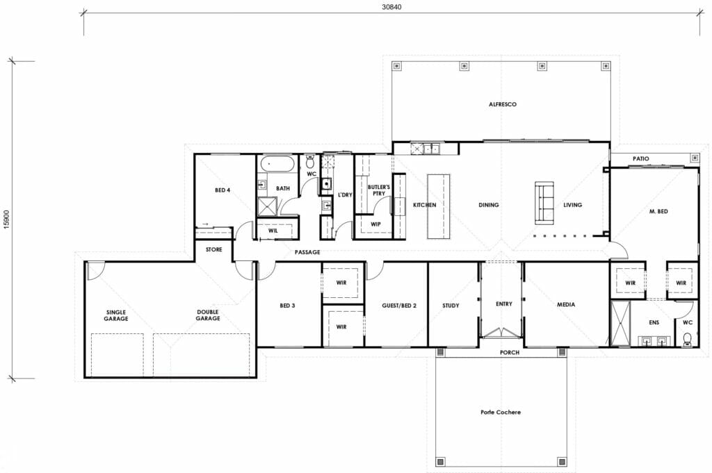 Floor plan for Montville 372